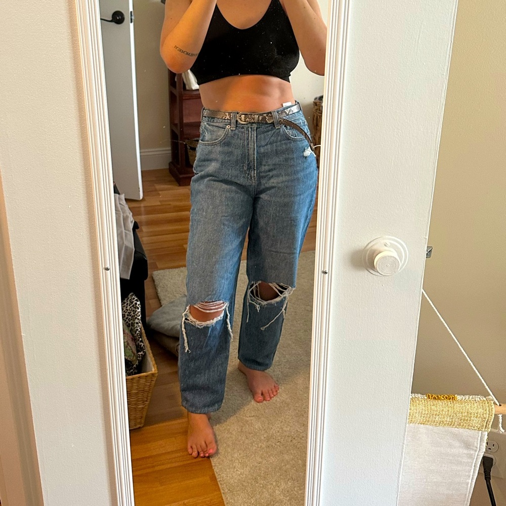 NWT AE relaxed mom jeans